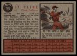 1962 Topps #362 Ty Cline<br />B62T 12 6042<br /><a class='button AddToCart' data-ajax='true' data-ajax-mode='replace' data-ajax-update='#cart-info' href='/AddToCart?itemId=7068820&quantity=1&type=0'>Add To Cart</a>
