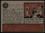 1962 Topps #124 NRM Bill Pleis<br />B62T 12 6113<br /><a class='button AddToCart' data-ajax='true' data-ajax-mode='replace' data-ajax-update='#cart-info' href='/AddToCart?itemId=7068893&quantity=1&type=0'>Add To Cart</a>