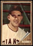 1962 Topps #107 Mike McCormick<br />B62T 12 6213<br /><a class='button AddToCart' data-ajax='true' data-ajax-mode='replace' data-ajax-update='#cart-info' href='/AddToCart?itemId=7068994&quantity=1&type=0'>Add To Cart</a>