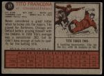 1962 Topps #97 Tito Francona<br />B62T 12 6297<br /><a class='button AddToCart' data-ajax='true' data-ajax-mode='replace' data-ajax-update='#cart-info' href='/AddToCart?itemId=7069078&quantity=1&type=0'>Add To Cart</a>