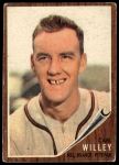 1962 Topps #174 xCAP Carl Willey<br />B62T 12 6300<br /><a class='button AddToCart' data-ajax='true' data-ajax-mode='replace' data-ajax-update='#cart-info' href='/AddToCart?itemId=7069081&quantity=1&type=0'>Add To Cart</a>