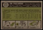1961 Topps #519 Jim Pagliaroni<br />B61T 15 1829<br /><a class='button AddToCart' data-ajax='true' data-ajax-mode='replace' data-ajax-update='#cart-info' href='/AddToCart?itemId=7069247&quantity=1&type=0'>Add To Cart</a>