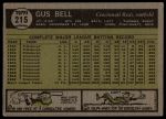 1961 Topps #215 Gus Bell<br />B61T 15 1854<br /><a class='button AddToCart' data-ajax='true' data-ajax-mode='replace' data-ajax-update='#cart-info' href='/AddToCart?itemId=7069272&quantity=1&type=0'>Add To Cart</a>