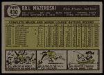1961 Topps #430 Bill Mazeroski<br />B61T 15 1890<br /><a class='button AddToCart' data-ajax='true' data-ajax-mode='replace' data-ajax-update='#cart-info' href='/AddToCart?itemId=7069309&quantity=1&type=0'>Add To Cart</a>