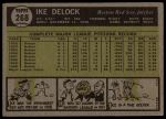 1961 Topps #268 Green Border Stays in Box or Extends Below Box Ike Delock<br />B61T 15 1912<br /><a class='button AddToCart' data-ajax='true' data-ajax-mode='replace' data-ajax-update='#cart-info' href='/AddToCart?itemId=7069331&quantity=1&type=0'>Add To Cart</a>
