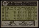 1961 Topps #102 Gene Stephens<br />B61T 15 1940<br /><a class='button AddToCart' data-ajax='true' data-ajax-mode='replace' data-ajax-update='#cart-info' href='/AddToCart?itemId=7069359&quantity=1&type=0'>Add To Cart</a>