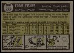 1961 Topps #366 Eddie Fisher<br />B61T 15 1990<br /><a class='button AddToCart' data-ajax='true' data-ajax-mode='replace' data-ajax-update='#cart-info' href='/AddToCart?itemId=7069410&quantity=1&type=0'>Add To Cart</a>