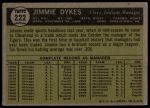 1961 Topps #222 Jimmy Dykes<br />B61T 15 2014<br /><a class='button AddToCart' data-ajax='true' data-ajax-mode='replace' data-ajax-update='#cart-info' href='/AddToCart?itemId=7069434&quantity=1&type=0'>Add To Cart</a>