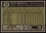 1961 Topps #164 Felix Mantilla<br />B61T 15 2041<br /><a class='button AddToCart' data-ajax='true' data-ajax-mode='replace' data-ajax-update='#cart-info' href='/AddToCart?itemId=7069461&quantity=1&type=0'>Add To Cart</a>