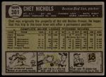 1961 Topps #301 Chet Nichols<br />B61T 15 2189<br /><a class='button AddToCart' data-ajax='true' data-ajax-mode='replace' data-ajax-update='#cart-info' href='/AddToCart?itemId=7069631&quantity=1&type=0'>Add To Cart</a>