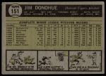 1961 Topps #151 Jim Donohue<br />B61T 15 2262<br /><a class='button AddToCart' data-ajax='true' data-ajax-mode='replace' data-ajax-update='#cart-info' href='/AddToCart?itemId=7069705&quantity=1&type=0'>Add To Cart</a>
