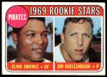 1969 Topps #567 OUT  -  Elvio Jimenez / Jim Shellenback Pirates Rookies<br />B69T 17 5940<br /><a class='button AddToCart' data-ajax='true' data-ajax-mode='replace' data-ajax-update='#cart-info' href='/AddToCart?itemId=7069860&quantity=1&type=0'>Add To Cart</a>