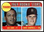 1969 Topps #324  -  Les Cain / Dave Campbell Tigers Rookies<br />B69T 17 6027<br /><a class='button AddToCart' data-ajax='true' data-ajax-mode='replace' data-ajax-update='#cart-info' href='/AddToCart?itemId=7069949&quantity=1&type=0'>Add To Cart</a>