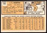 1963 Topps #499 J.C. Martin<br />B63T 10 9711<br /><a class='button AddToCart' data-ajax='true' data-ajax-mode='replace' data-ajax-update='#cart-info' href='/AddToCart?itemId=7070020&quantity=1&type=0'>Add To Cart</a>