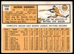1963 Topps #430 Norm Siebern<br />B63T 10 9737<br /><a class='button AddToCart' data-ajax='true' data-ajax-mode='replace' data-ajax-update='#cart-info' href='/AddToCart?itemId=7070046&quantity=1&type=0'>Add To Cart</a>