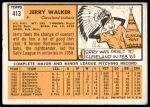 1963 Topps #413 Either full red stripe , or no stripe on left shoulder Jerry Walker<br />B63T 10 9742<br /><a class='button AddToCart' data-ajax='true' data-ajax-mode='replace' data-ajax-update='#cart-info' href='/AddToCart?itemId=7070051&quantity=1&type=0'>Add To Cart</a>