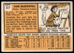 1963 Topps #317 Sam McDowell<br />B63T 10 9770<br /><a class='button AddToCart' data-ajax='true' data-ajax-mode='replace' data-ajax-update='#cart-info' href='/AddToCart?itemId=7070079&quantity=1&type=0'>Add To Cart</a>
