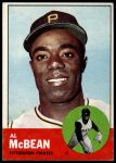 1963 Topps #387 Yellow or white "A" on cartoon on back Al McBean<br />B63T 10 9845<br /><a class='button AddToCart' data-ajax='true' data-ajax-mode='replace' data-ajax-update='#cart-info' href='/AddToCart?itemId=7070155&quantity=1&type=0'>Add To Cart</a>