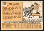 1963 Topps #508 Ted Savage<br />B63T 10 9889<br /><a class='button AddToCart' data-ajax='true' data-ajax-mode='replace' data-ajax-update='#cart-info' href='/AddToCart?itemId=7070201&quantity=1&type=0'>Add To Cart</a>
