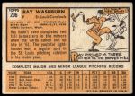 1963 Topps #206 Ray Washburn<br />B63T 10 9926<br /><a class='button AddToCart' data-ajax='true' data-ajax-mode='replace' data-ajax-update='#cart-info' href='/AddToCart?itemId=7070238&quantity=1&type=0'>Add To Cart</a>