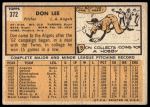 1963 Topps #372 Inset photo may be chopped off in insert photo Don Lee<br />B63T 10 9957<br /><a class='button AddToCart' data-ajax='true' data-ajax-mode='replace' data-ajax-update='#cart-info' href='/AddToCart?itemId=7070270&quantity=1&type=0'>Add To Cart</a>
