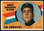 1960 Topps #145  -  Jim Umbricht Rookie Star<br />B60T 14 2290<br /><a class='button AddToCart' data-ajax='true' data-ajax-mode='replace' data-ajax-update='#cart-info' href='/AddToCart?itemId=7070286&quantity=1&type=0'>Add To Cart</a>