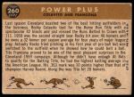 1960 Topps #260  -  Rocky Colavito / Tito Francona Power Plus<br />B60T 14 2335<br /><a class='button AddToCart' data-ajax='true' data-ajax-mode='replace' data-ajax-update='#cart-info' href='/AddToCart?itemId=7070331&quantity=1&type=0'>Add To Cart</a>