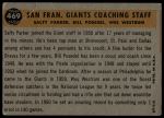 1960 Topps #469  -  Wes Westrum / Salty Parker / Bill Posedel Giants Coaches<br />B60T 14 2432<br /><a class='button AddToCart' data-ajax='true' data-ajax-mode='replace' data-ajax-update='#cart-info' href='/AddToCart?itemId=7070433&quantity=1&type=0'>Add To Cart</a>