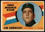 1960 Topps #145  -  Jim Umbricht Rookie Star<br />B60T 14 2459<br /><a class='button AddToCart' data-ajax='true' data-ajax-mode='replace' data-ajax-update='#cart-info' href='/AddToCart?itemId=7070460&quantity=1&type=0'>Add To Cart</a>
