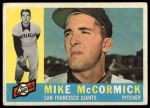 1960 Topps #530 Mike McCormick<br />B60T 14 2497<br /><a class='button AddToCart' data-ajax='true' data-ajax-mode='replace' data-ajax-update='#cart-info' href='/AddToCart?itemId=7070499&quantity=1&type=0'>Add To Cart</a>