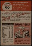 1953 Topps #99 Dave Madison<br />B53T 02 6204<br /><a class='button AddToCart' data-ajax='true' data-ajax-mode='replace' data-ajax-update='#cart-info' href='/AddToCart?itemId=7070581&quantity=1&type=0'>Add To Cart</a>