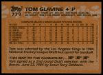 1988 Topps #779 Tom Glavine<br />ST01 06 8496<br /><a class='button AddToCart' data-ajax='true' data-ajax-mode='replace' data-ajax-update='#cart-info' href='/AddToCart?itemId=7070603&quantity=1&type=0'>Add To Cart</a>
