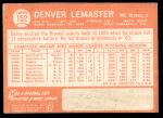 1964 Topps #152 Denver Lemaster<br />B64T 12 8386<br /><a class='button AddToCart' data-ajax='true' data-ajax-mode='replace' data-ajax-update='#cart-info' href='/AddToCart?itemId=7070924&quantity=1&type=0'>Add To Cart</a>