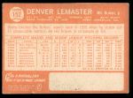 1964 Topps #152 Denver Lemaster<br />B64T 12 8387<br /><a class='button AddToCart' data-ajax='true' data-ajax-mode='replace' data-ajax-update='#cart-info' href='/AddToCart?itemId=7070925&quantity=1&type=0'>Add To Cart</a>