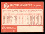 1964 Topps #152 Denver Lemaster<br />B64T 12 8388<br /><a class='button AddToCart' data-ajax='true' data-ajax-mode='replace' data-ajax-update='#cart-info' href='/AddToCart?itemId=7070926&quantity=1&type=0'>Add To Cart</a>