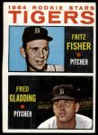 1964 Topps #312  -  Fritz Fisher / Fred Gladding Tigers Rookies<br />B64T 12 8446<br /><a class='button AddToCart' data-ajax='true' data-ajax-mode='replace' data-ajax-update='#cart-info' href='/AddToCart?itemId=7070984&quantity=1&type=0'>Add To Cart</a>