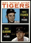 1964 Topps #312  -  Fritz Fisher / Fred Gladding Tigers Rookies<br />B64T 12 8447<br /><a class='button AddToCart' data-ajax='true' data-ajax-mode='replace' data-ajax-update='#cart-info' href='/AddToCart?itemId=7070985&quantity=1&type=0'>Add To Cart</a>