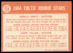 1964 Topps #226  -  Jerry Grote / Larry Yellen Colt 45s Rookies<br />B64T 12 8662<br /><a class='button AddToCart' data-ajax='true' data-ajax-mode='replace' data-ajax-update='#cart-info' href='/AddToCart?itemId=7071229&quantity=1&type=0'>Add To Cart</a>