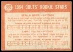 1964 Topps #226  -  Jerry Grote / Larry Yellen Colt 45s Rookies<br />B64T 12 8665<br /><a class='button AddToCart' data-ajax='true' data-ajax-mode='replace' data-ajax-update='#cart-info' href='/AddToCart?itemId=7071232&quantity=1&type=0'>Add To Cart</a>