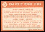 1964 Topps #226  -  Jerry Grote / Larry Yellen Colt 45s Rookies<br />B64T 12 8667<br /><a class='button AddToCart' data-ajax='true' data-ajax-mode='replace' data-ajax-update='#cart-info' href='/AddToCart?itemId=7071234&quantity=1&type=0'>Add To Cart</a>
