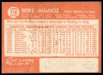 1964 Topps #216 Mike de la Hoz<br />B64T 12 8672<br /><a class='button AddToCart' data-ajax='true' data-ajax-mode='replace' data-ajax-update='#cart-info' href='/AddToCart?itemId=7071239&quantity=1&type=0'>Add To Cart</a>