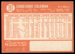 1964 Topps #251 Choo Choo Coleman<br />B64T 12 8706<br /><a class='button AddToCart' data-ajax='true' data-ajax-mode='replace' data-ajax-update='#cart-info' href='/AddToCart?itemId=7071273&quantity=1&type=0'>Add To Cart</a>