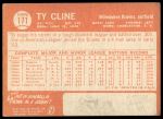 1964 Topps #171 Ty Cline<br />B64T 12 8808<br /><a class='button AddToCart' data-ajax='true' data-ajax-mode='replace' data-ajax-update='#cart-info' href='/AddToCart?itemId=7071417&quantity=1&type=0'>Add To Cart</a>
