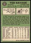 1967 Topps #552 Ted Savage<br />B67T 14 5461<br /><a class='button AddToCart' data-ajax='true' data-ajax-mode='replace' data-ajax-update='#cart-info' href='/AddToCart?itemId=7071701&quantity=1&type=0'>Add To Cart</a>