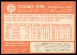 1964 Topps #224 Tommie Sisk<br />B64T 12 9013<br /><a class='button AddToCart' data-ajax='true' data-ajax-mode='replace' data-ajax-update='#cart-info' href='/AddToCart?itemId=7071817&quantity=1&type=0'>Add To Cart</a>