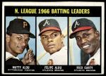 #240 NL Batting Leaders Felipe Alou / Matty Alou / Rico Carty 