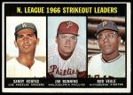 1967 Topps #238  -  Sandy Koufax / Jim Bunning / Bob Veale NL Strikeout Leaders<br />B67T 14 5532<br /><a class='button AddToCart' data-ajax='true' data-ajax-mode='replace' data-ajax-update='#cart-info' href='/AddToCart?itemId=7071844&quantity=1&type=0'>Add To Cart</a>