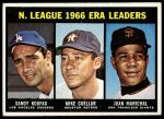 #234 NL ERA Leaders Sandy Koufax / Juan Marichal / Mike Cuellar 