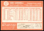 1964 Topps #417 Don Cardwell<br />B64T 12 9035<br /><a class='button AddToCart' data-ajax='true' data-ajax-mode='replace' data-ajax-update='#cart-info' href='/AddToCart?itemId=7071861&quantity=1&type=0'>Add To Cart</a>
