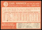 1964 Topps #179 Carl Warwick<br />B64T 12 9154<br /><a class='button AddToCart' data-ajax='true' data-ajax-mode='replace' data-ajax-update='#cart-info' href='/AddToCart?itemId=7072102&quantity=1&type=0'>Add To Cart</a>
